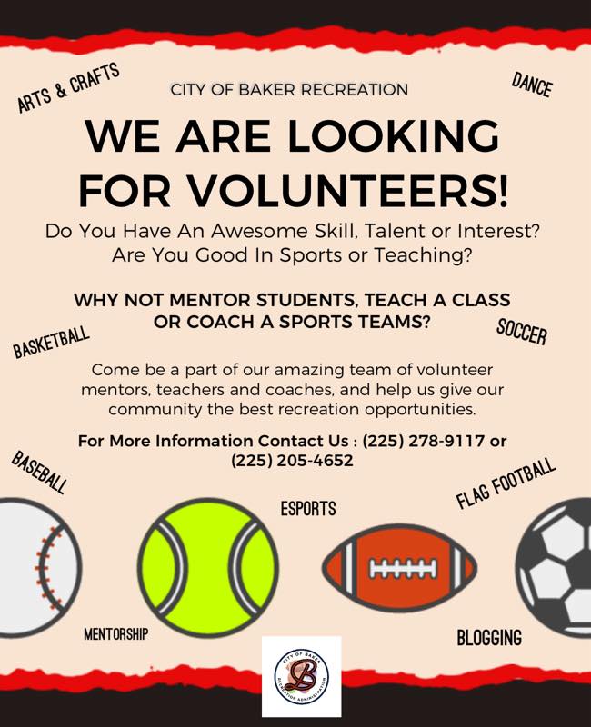 Looking for volunteers