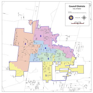 Baker City Council Districts