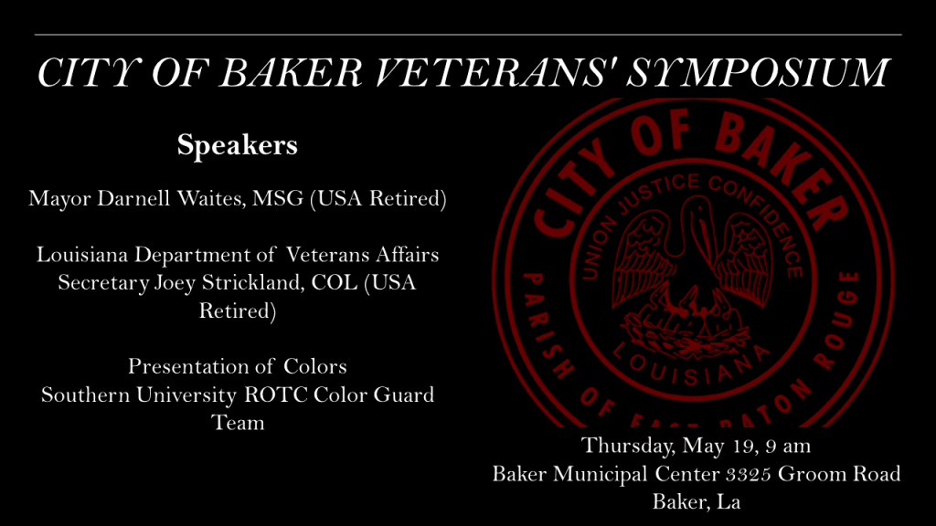 CITY OF BAKER VETERANS’ SYMPOSIUM City of Baker