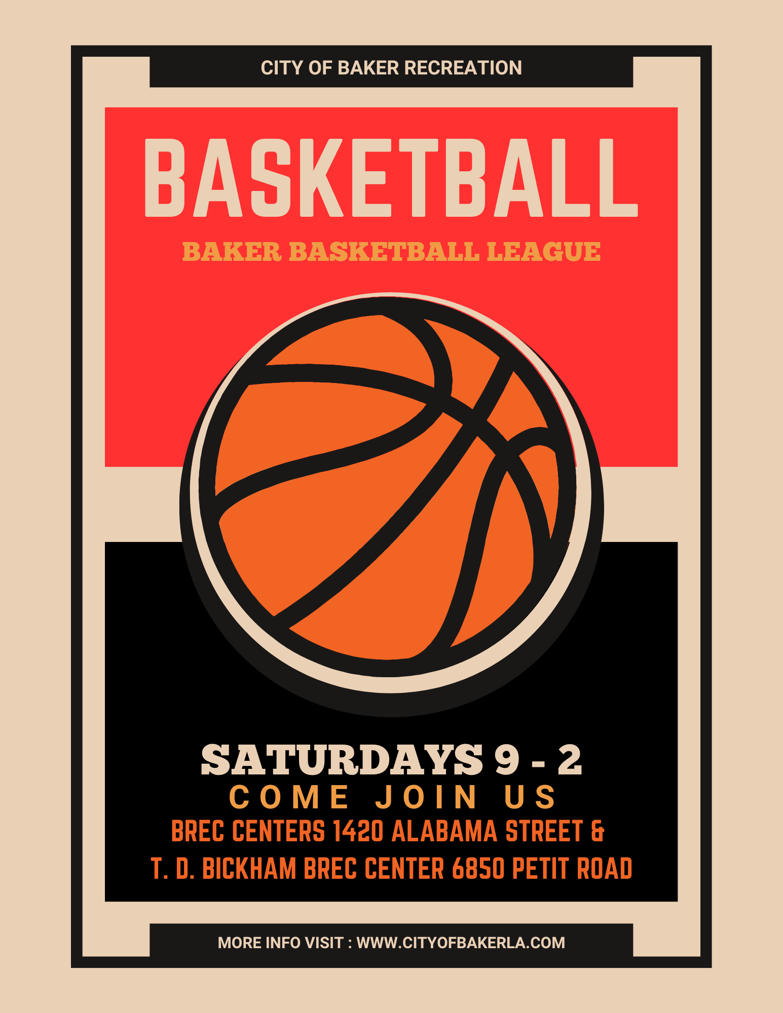 Baker 2023 Basketball League – City of Baker